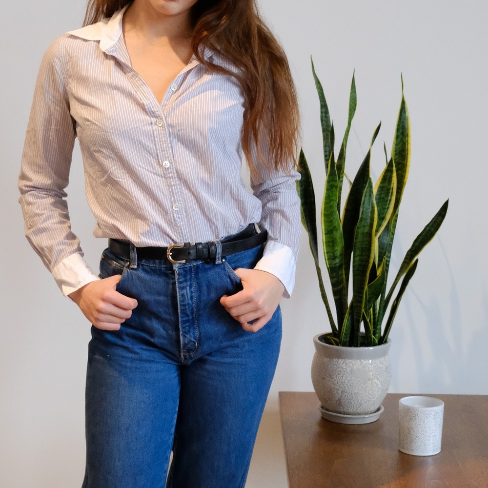 J.Crew Pinstripe Button Down